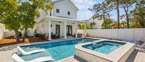 A heated pool