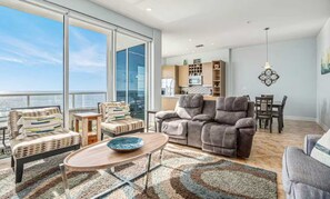 Condo, Multiple Beds, Balcony (Diamond Beach Resort) | Living area - Diamond Beach Resort-escape #516 (Galveston)