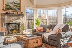 House, Multiple Beds, Kitchen, Garden View (Town & Tide) | Living area - Town & Tide Home for 8 (Kennebunkport)