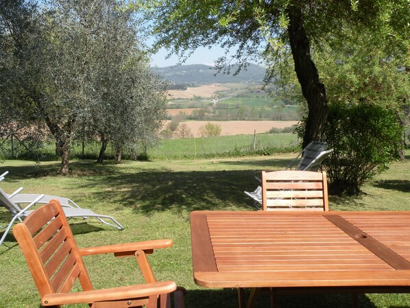 Outdoor dining - Nature and culture: Tuscan house in the countryside - ideal for families or friends (Toscana)