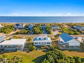 Exterior - Serenity Now: Spacious 4BR Beach House in Caswell Beach, Oak Island (Oak Island)