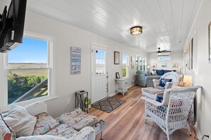 Smart TV - Serenity Now: Spacious 4BR Beach House in Caswell Beach, Oak Island (Oak Island)