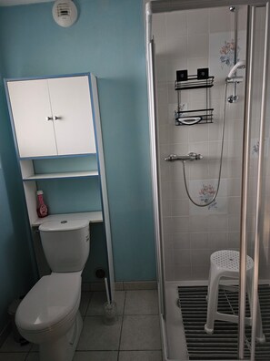 Hair dryer, towels, soap, shampoo - 35 square meter apartment for rent by the week (Le Bugue)