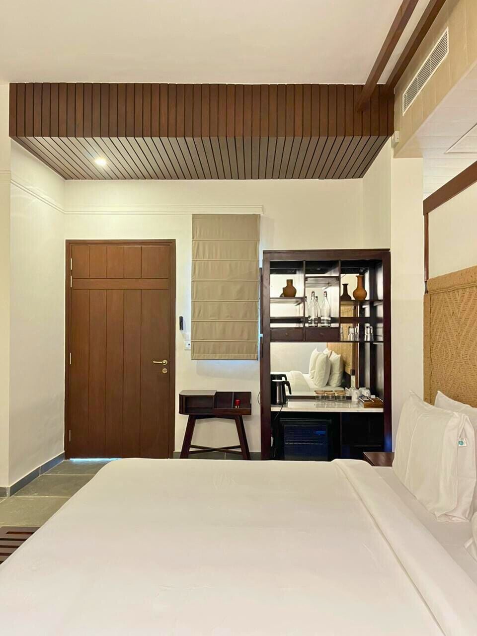 Luxury Villa, Pool View | In-room safe, desk, laptop workspace, blackout drapes