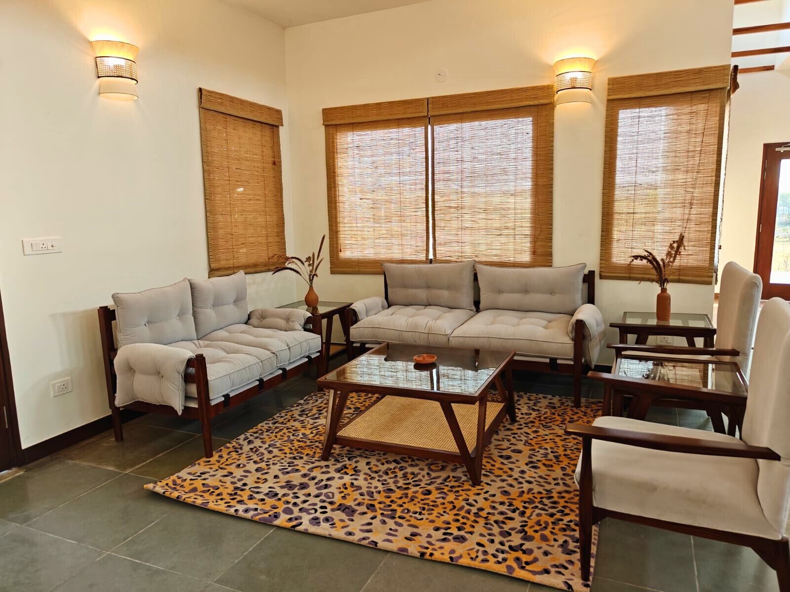 Luxury Villa, Pool View | Living area