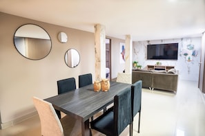 Living area - 5BR by Lleras Park w Arcade & Foosball (Medellin)