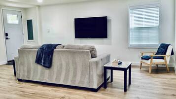 Apartamento, várias camas, varanda, vista para o jardim (Boardwalk Bungalow 1) | Área de estar