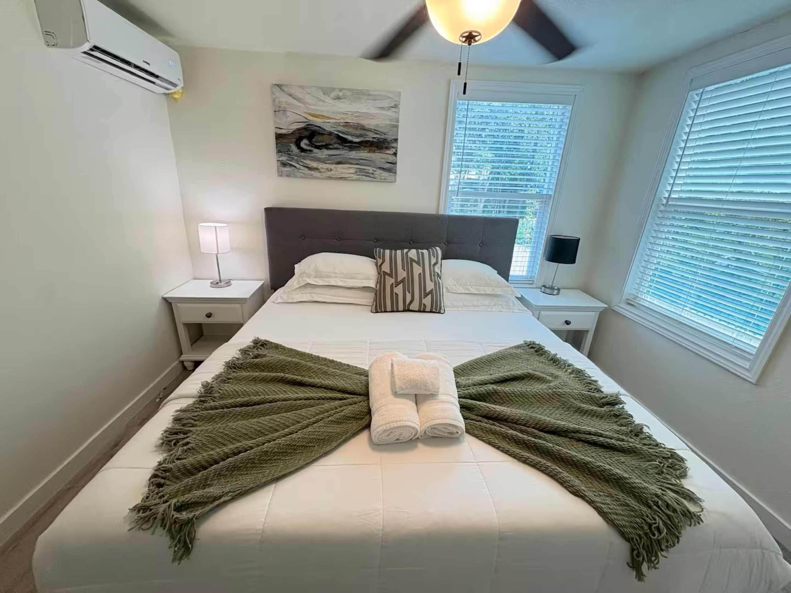 Casa, 1 cama King size y sofá cama, cocina, vista al jardín (Boardwalk Bungalow 2) | Vista desde la habitación