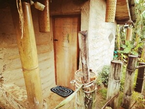 Double Room, Balcony, Mountain View | Property grounds - Hobbit cabana (Padiyapelella)