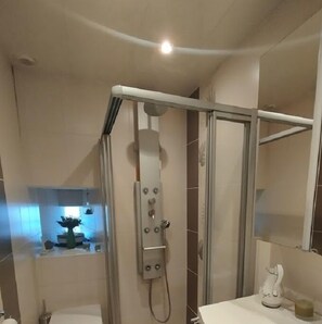 Shower, hair dryer, bidet