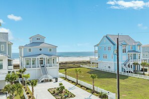 Exterior - Beautiful Second Row Beachside Home - Steps from Sand & Surf (Galveston)