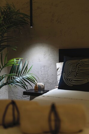 1 chambre, fer et planche à repasser, lit de bébé portatif