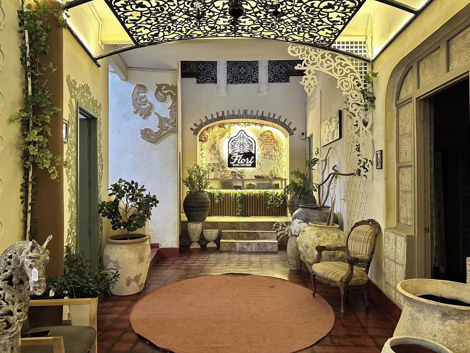 Sala de estar en el lobby