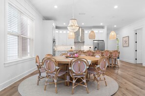 Dining - One for All Private Heated Pool, Golf Cart, Sleeps 16 Seagrove Beach (Santa Rosa Beach)