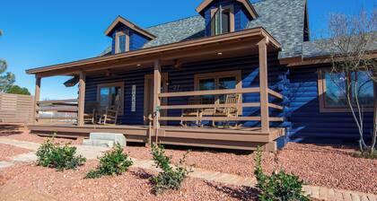 Copper Sky Ranch Log Cabin 3BR With Hot Tub Near Sedona