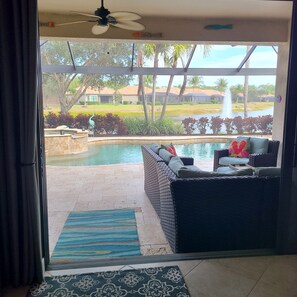 Terrace/patio - Beautiful 2-bedroom house in a perfect Bonita Springs location (Bonita Springs)
