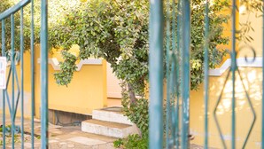 A gated entrance with a stone pathway leading to a set of steps. - Villa Mirto 2 - Two Bedroom Apartment, Sleeps 4 (San Giovanni)
