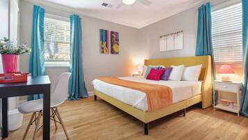 2 chambres, fer et planche Ă repasser, Wi-Fi, draps fournis