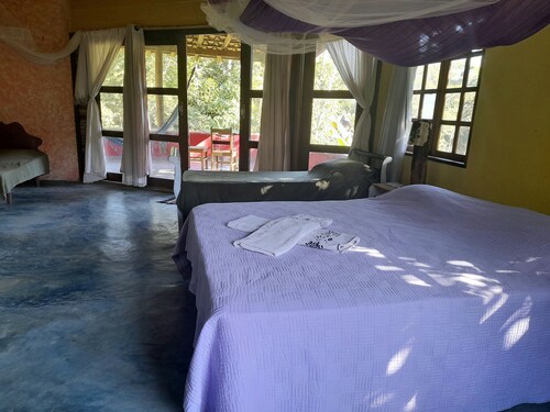 Spacious apartment nestled in the Atlantic Forest of Paraty, with a natural pool.