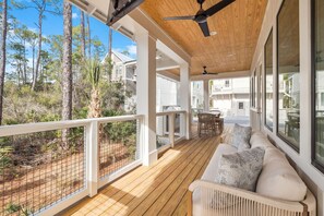 Terrace/patio - Seacrest Beach Home, Private Pool, Walk to Beach, Near Alys Beach and Rosemary B (Inlet Beach)