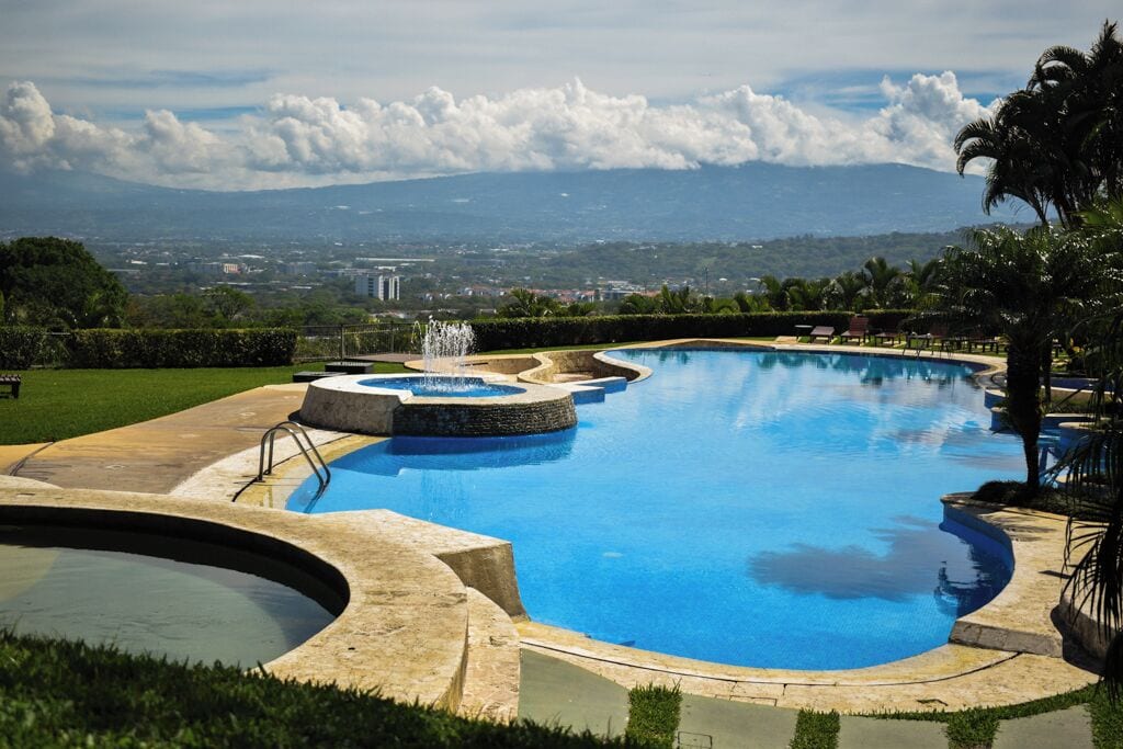 Indoor pool, a heated pool