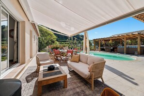 Pool - LOVE LANE HOUSE with SWIMMING POOL, JACUZZI, BILLARD and BARBECUE (Cagnes-sur-Mer)