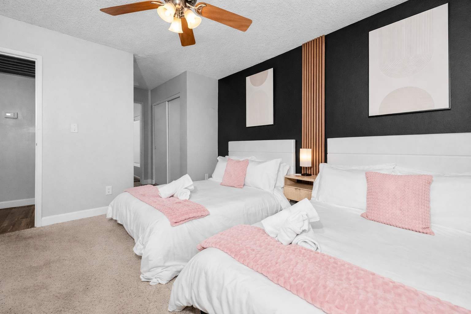 2 bedrooms, iron/ironing board, travel crib, WiFi