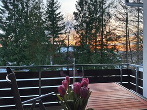 Terrace/patio - Harz vacation for couples and small families - close to nature, cross-country trails & hiking paths (Sankt Andreasberg)