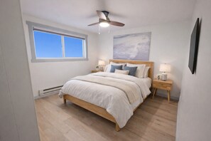 2 habitaciones, tabla de planchar con plancha y cuna de viaje 