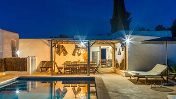 A heated pool