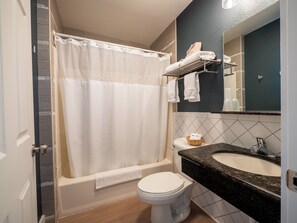 Single Room, 1 Queen Bed, Non Smoking | Bathroom | Combined shower/tub, free toiletries, hair dryer, towels - Balanced Rock Inn (Fruita)