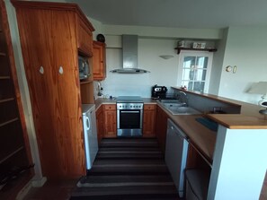 Fridge, microwave, dishwasher, cookware/dishes/utensils - Apartment for 6 people. (DAMGAN)