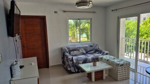 Living area - Charming 2-bedroom apto gated community pools playgrounds perfect to get away (Punta Cana)