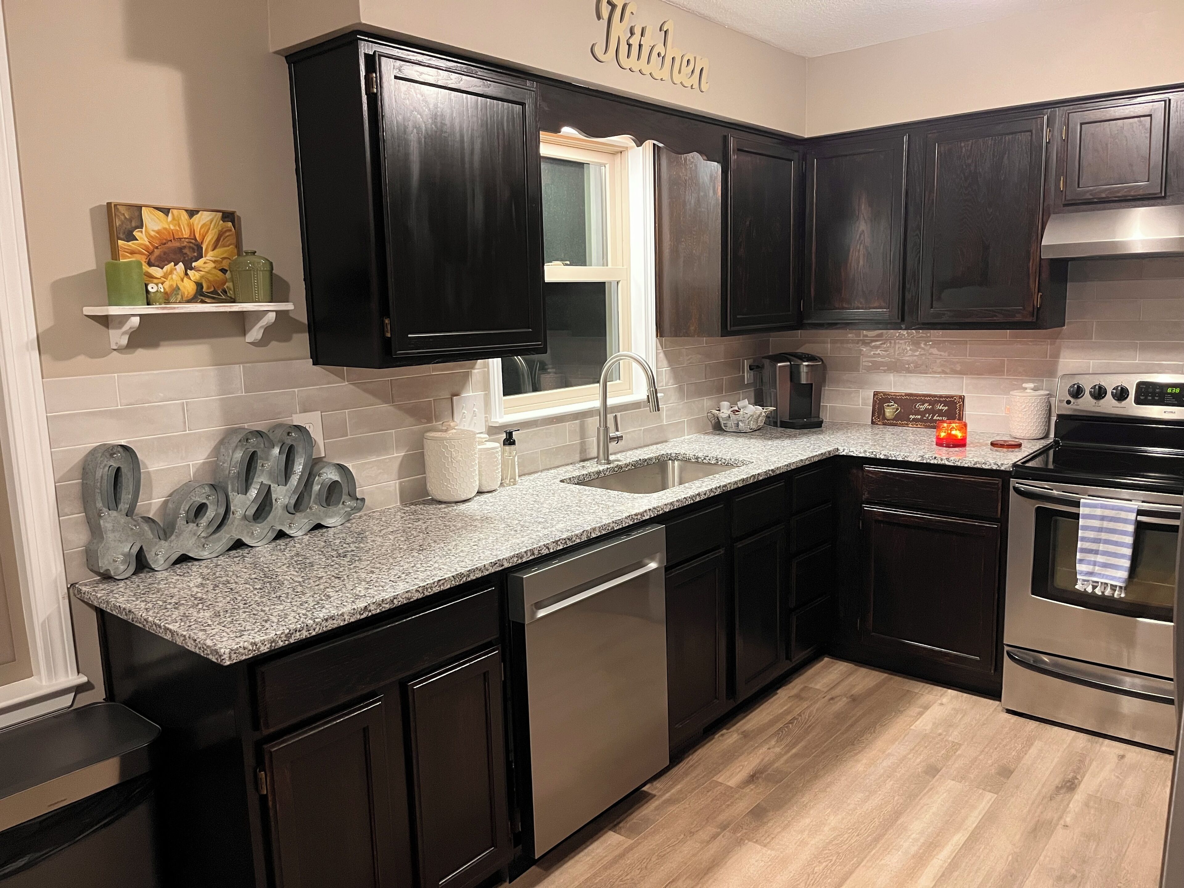 Microwave, oven, stovetop, dishwasher