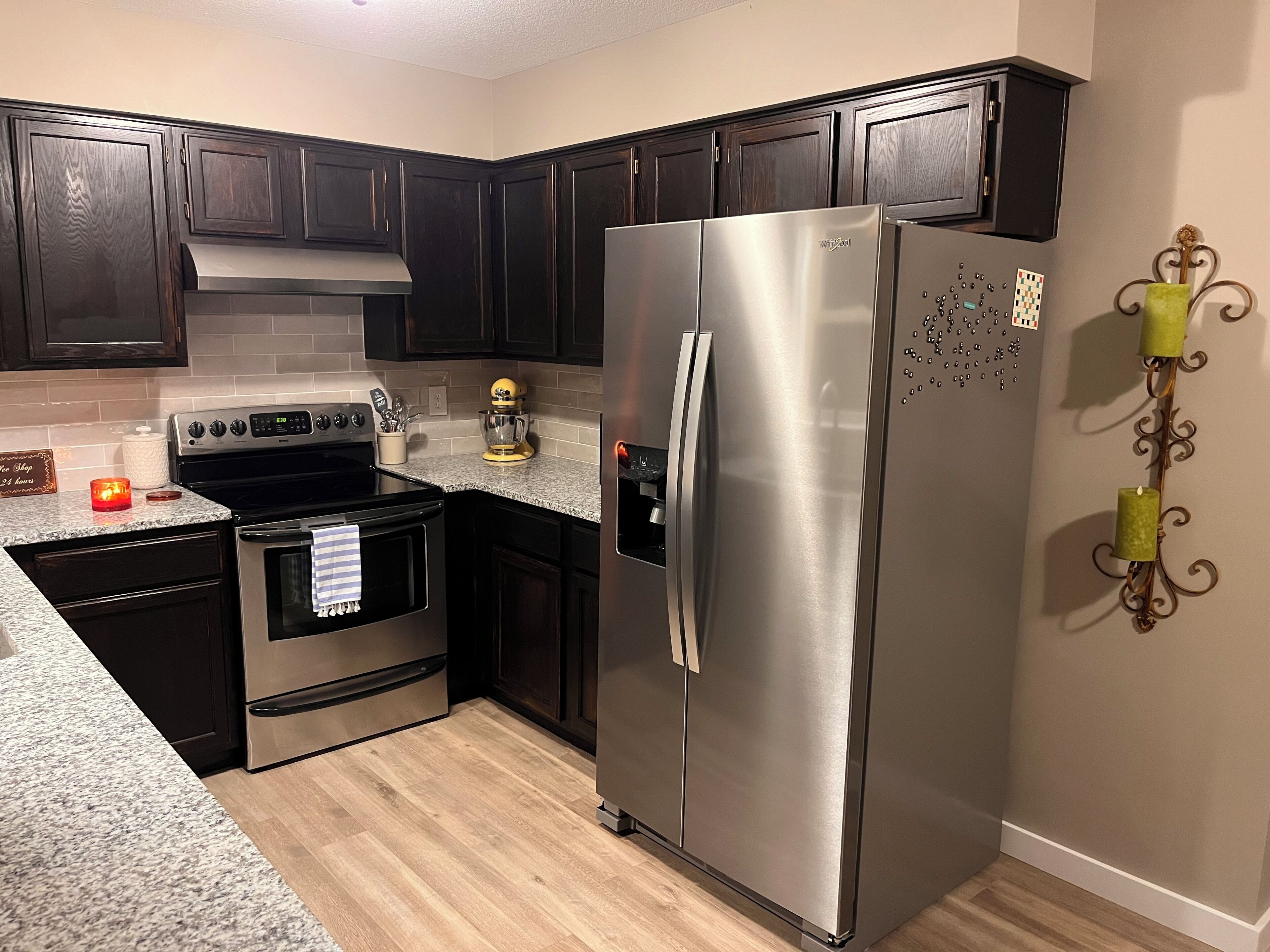 Microwave, oven, stovetop, dishwasher