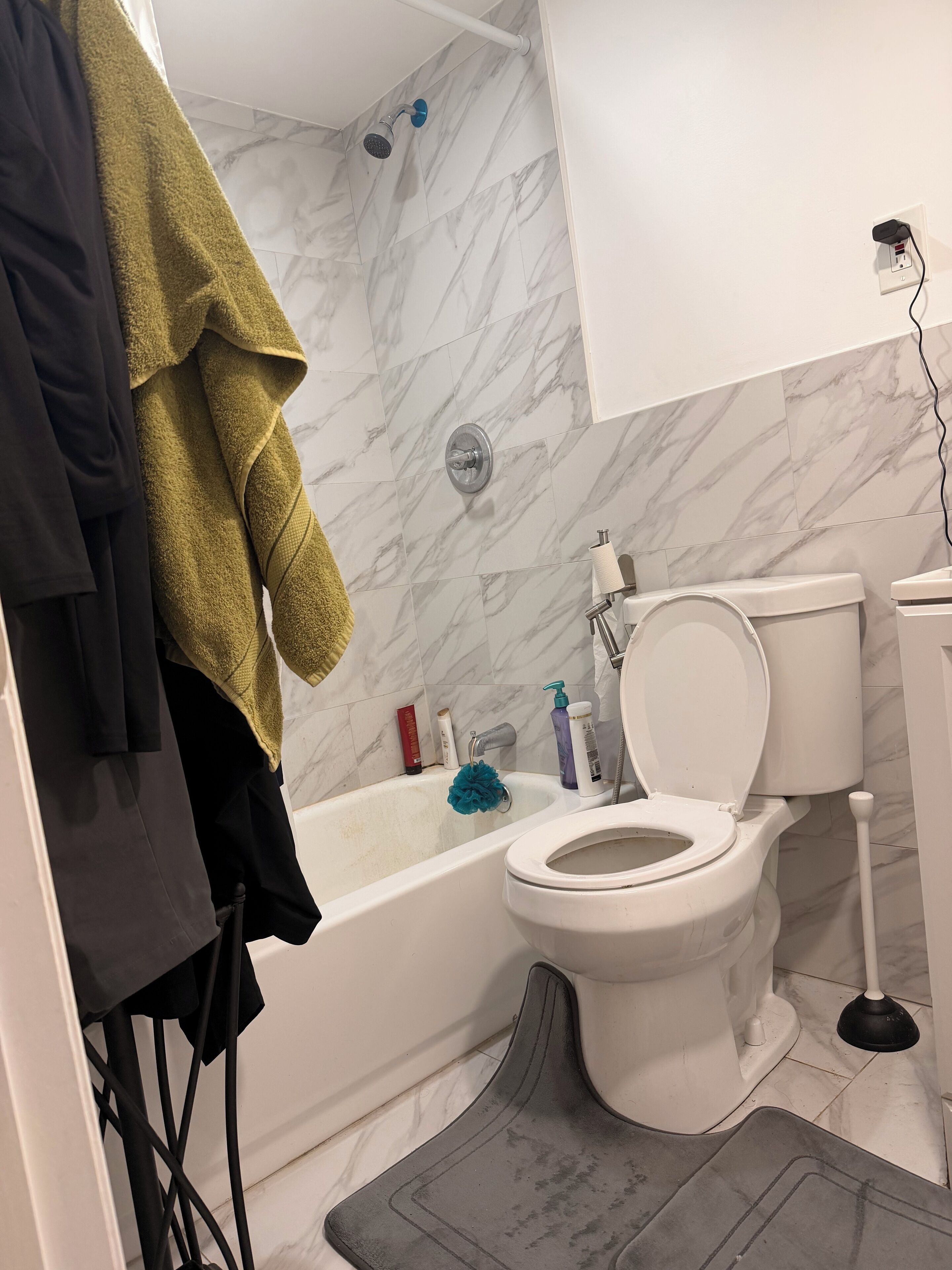 Serviettes fournies, savon, papier toilette