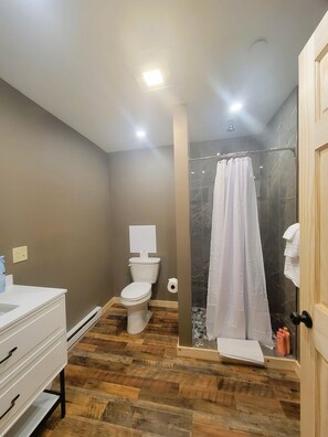 Shower, hair dryer - H1 - Two-Bedroom Apartment (Lake Placid)