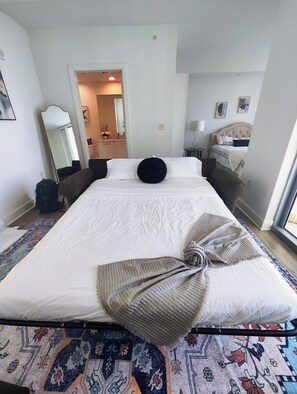 1 室のベッドルーム、アイロン / アイロン台、WiFi、ベッドシーツ