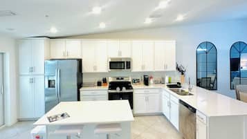 Microwave, oven, stovetop, dishwasher