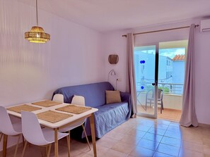 TV - Sa Caleta Apartment with swimming pool next to the beach (Cala En Blanes)