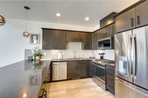 Microwave, oven, stovetop, dishwasher