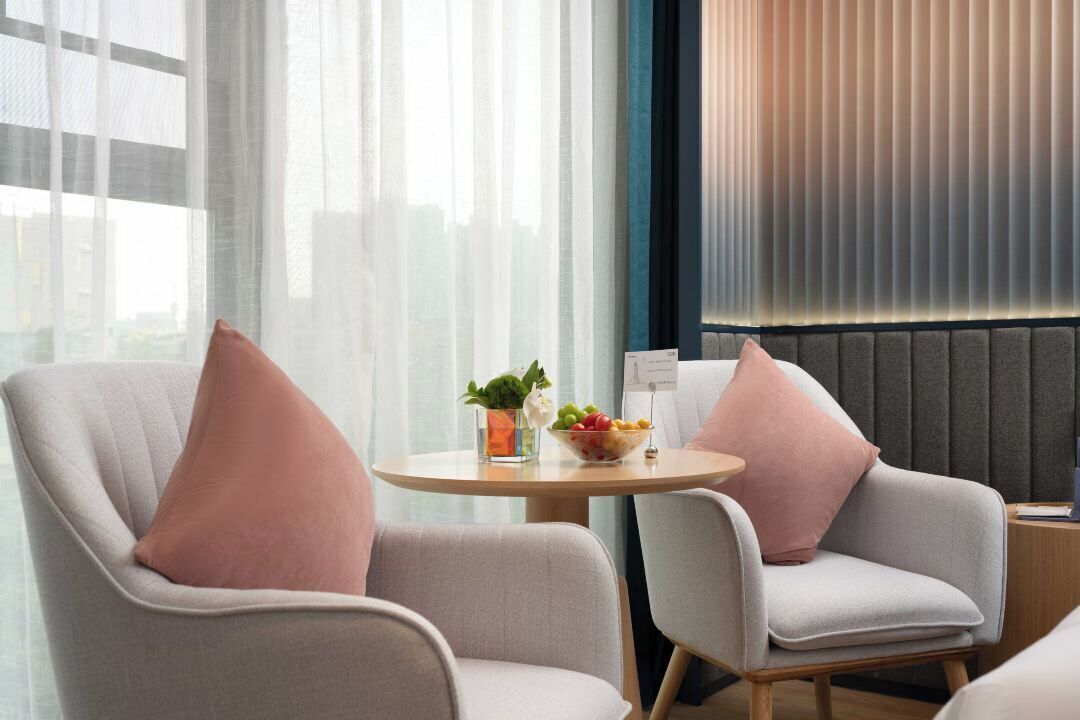Tomannsrom – executive, 2 dobbeltsenger, ikke-røyk, aircondition | Skrivebord, skrivebord for bærbar PC, blendingsgardiner og lydisolert