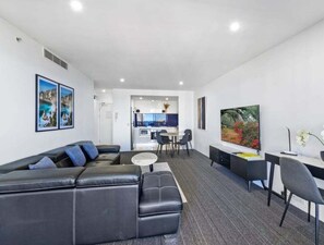 Living area - 2BR Oceanview Escape in Circle on Cavill (Gold Coast)