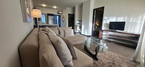 Living area - Luxury Furnished Apartment in Grand Bay (Grand Baie)