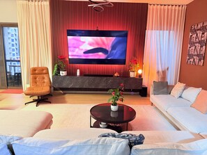 Luxury Apartment, Balcony, Marina View | Living area - WaHa WoW (Dubai)