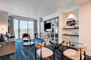 Family Suite, Balcony, City View | Living area - Deluxe Balcony Strip View Suite (Las Vegas)