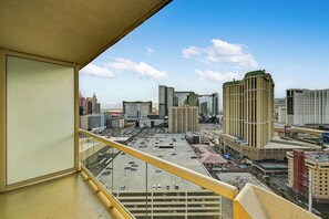 Luxury Studio Suite, 1 King Bed with Sofa bed, Kitchenette, City View | View from room - Deluxe Balcony Strip View MGM Signature (Las Vegas)