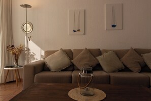Living area - Terrace, parking, swimming pool and sea views (Altea)