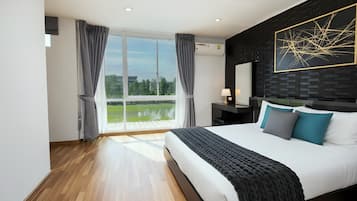 Premium bedding, individually decorated, individually furnished