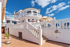 Exterior - Sea View Villa of Angels  8BR Luxury Estate with Pool, Jacuzzi & Terraces Ref 20 (Las Lagunas de Mijas)